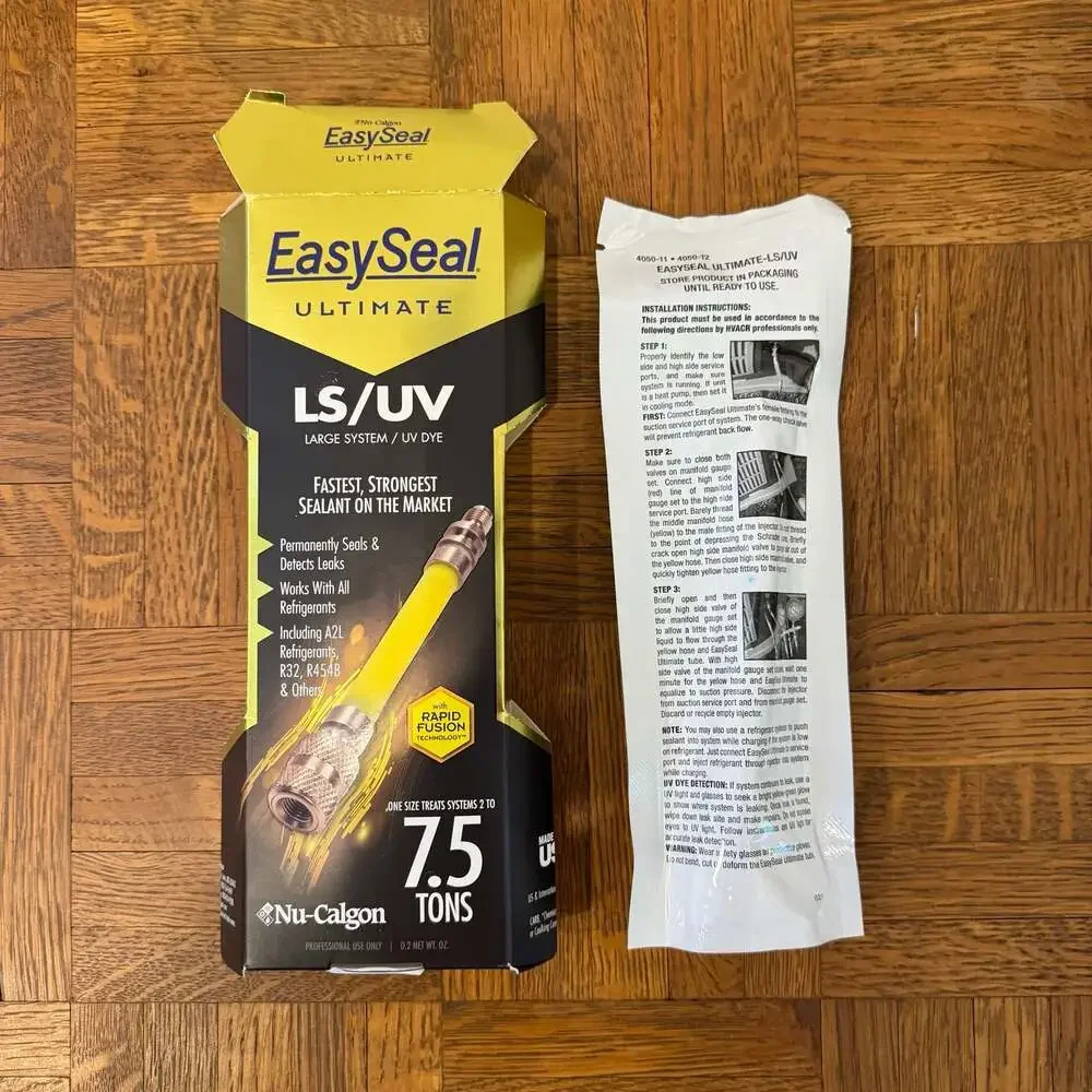 Nu-Calgon EasySeal Ultimate LS/UV Refrigerant Leak Sealant 4050-11 2 to 7.5 Tons